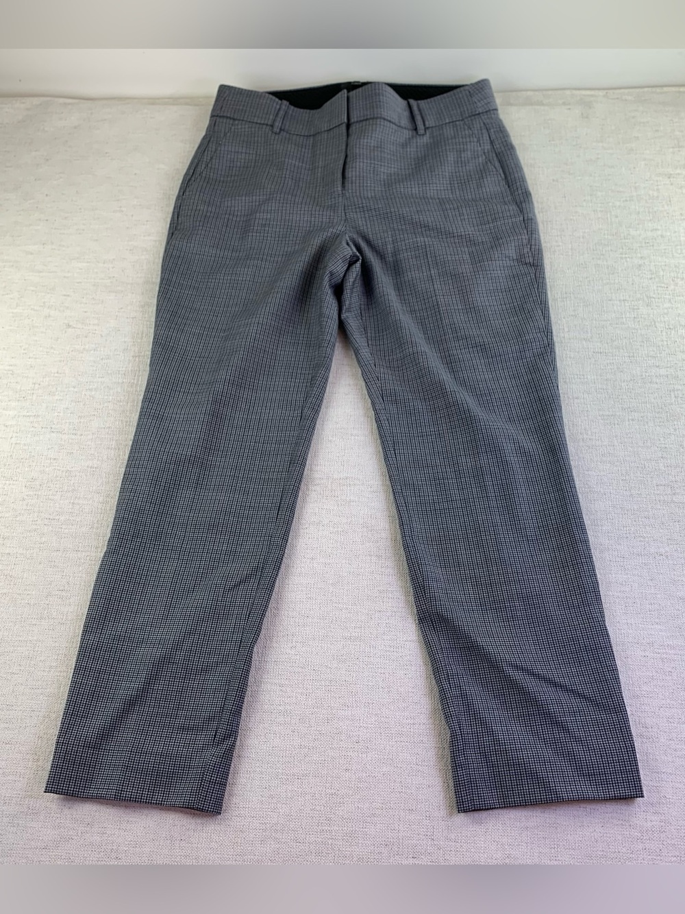 J crew 365 Cameron hounds plaid wool pants slim leg trousers women's workwear
